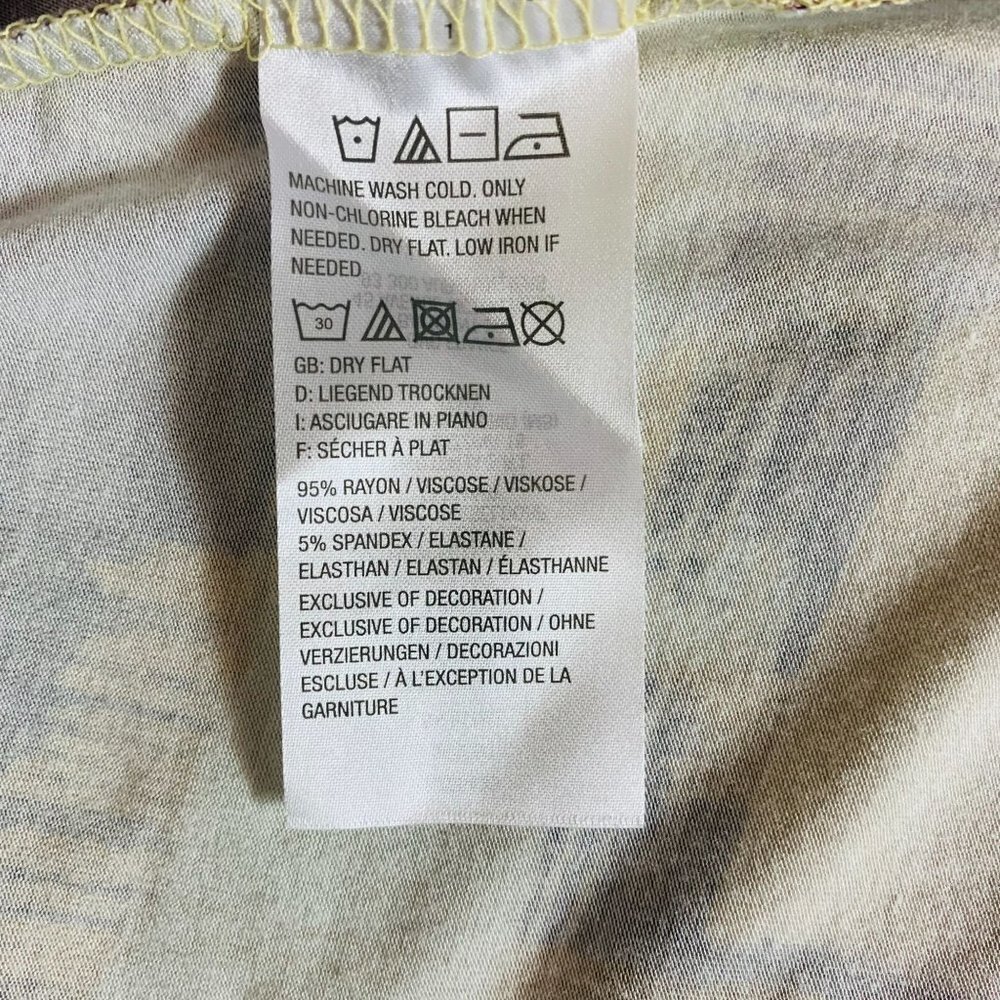 LOGO Laurie Goldstein Maxi Asymmetric Dress With Pockets Yellow & Purple M - Picture 6 of 13